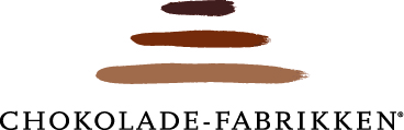 Chokoladefabrikkens logo. Besøg butikken i Skanderborg