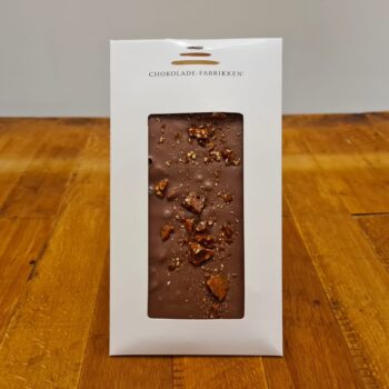 Lys chokolade med mandelkrokant