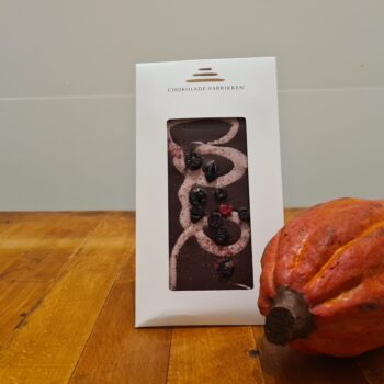 Mørk chokolade med solbær