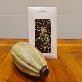 Mørk chokolade med orange og nødder