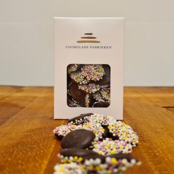 Harlekinknapper i mørk chokolade