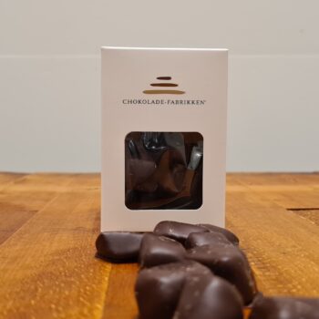 Syltet ingefær overtrukket i mørk chokolade