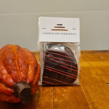Jordbærbrud overtrukket i mørk chokolade